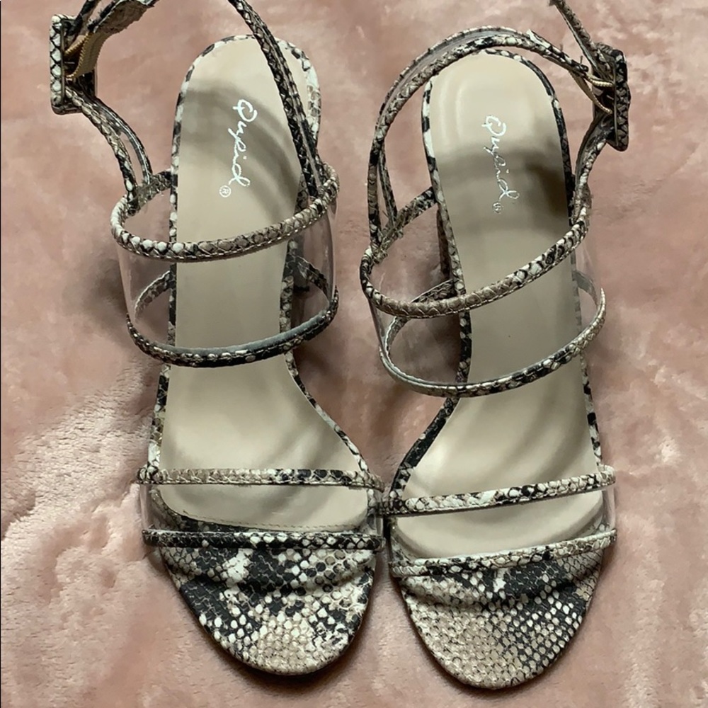 Snake skin heels